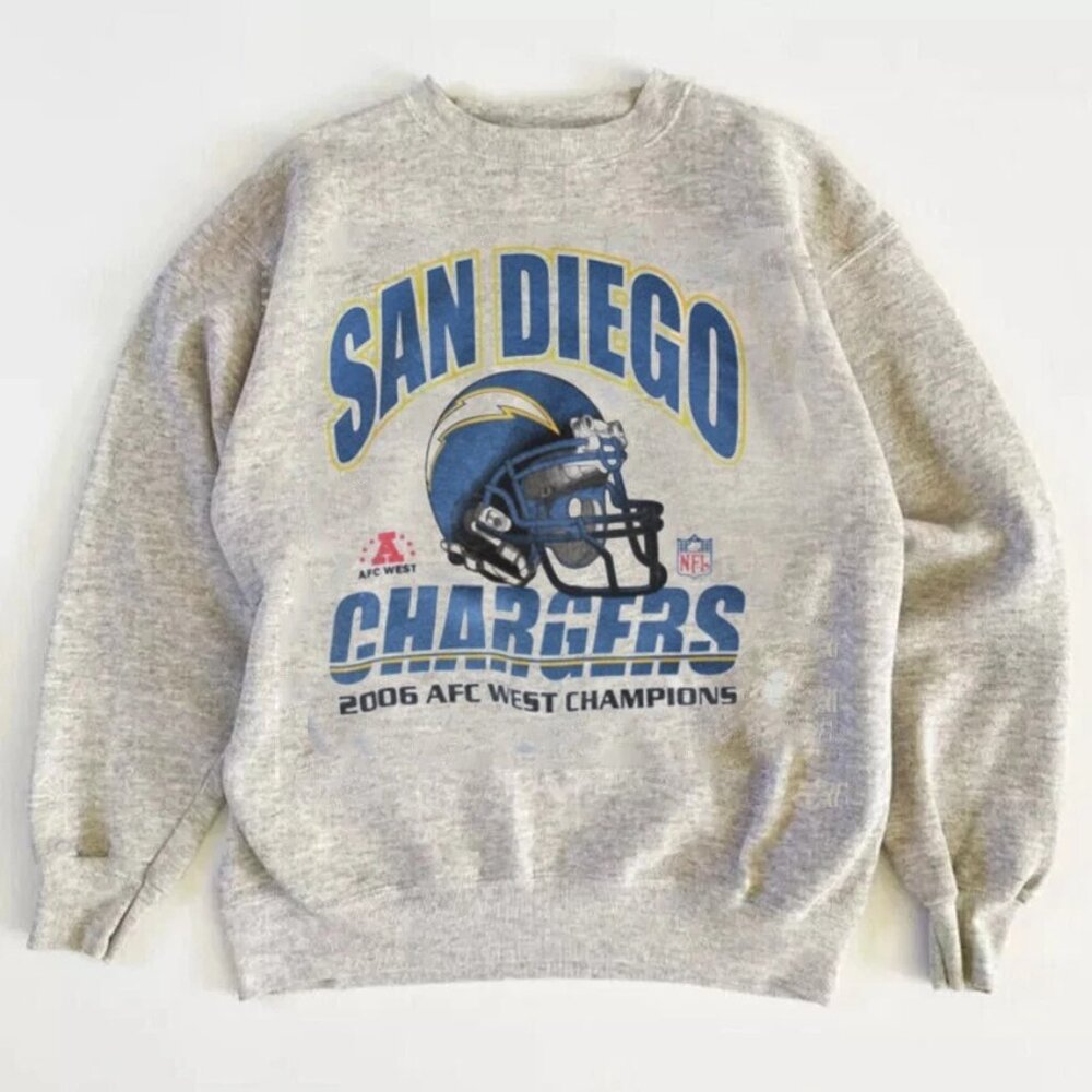 Vintage NFL San Diego Chargers AFC Champions Sweatshirt, Los Angeles Chargers